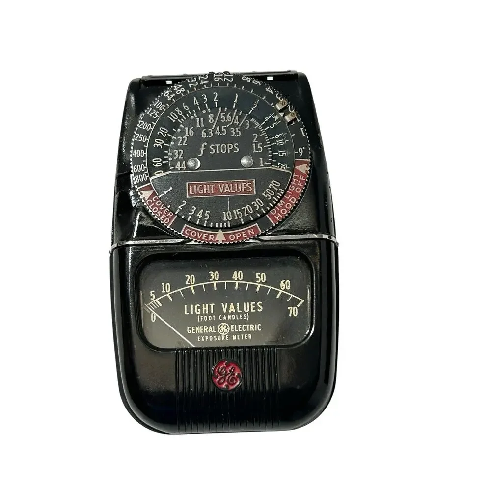 Vintage General Electric DW-48 Exposure Meter Light Meter w/ Original Case USA